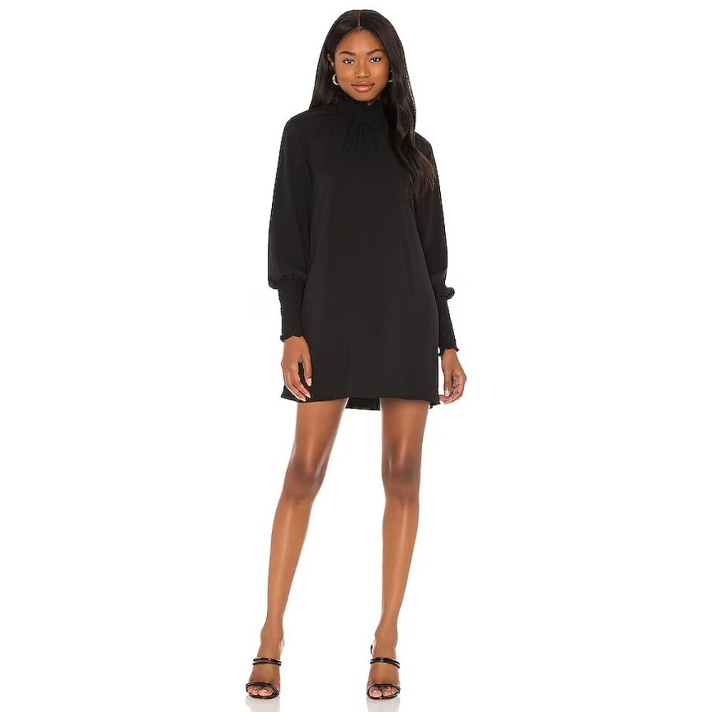 Amanda Uprichard Noemi Dress Black Long Sleeve